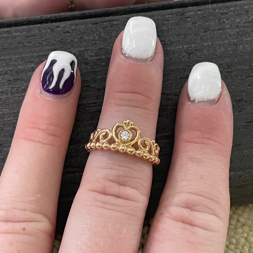Rose Gold Pandora Princess Ring
